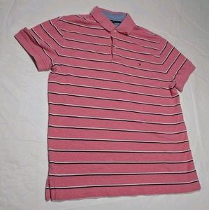 Tommy Hilfiger Mens Polo Shirt Size Large Striped